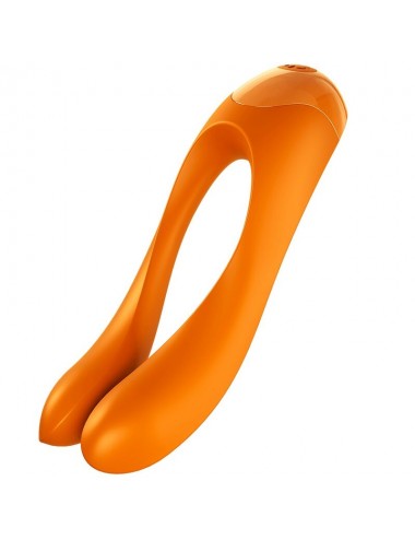 SATISFYER CANDY CANE FINGER VIBRATOR ORANGE