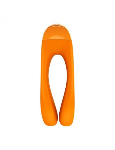 SATISFYER CANDY CANE FINGER VIBRATOR ORANGE