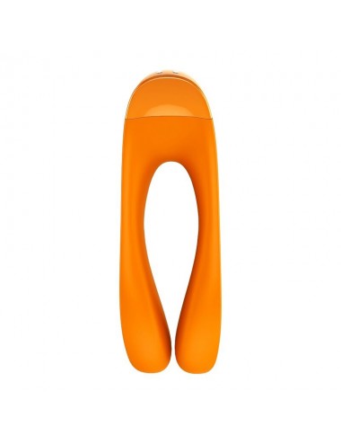 SATISFYER CANDY CANE FINGER VIBRATOR ORANGE