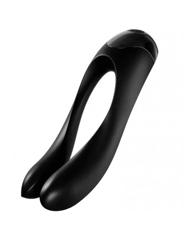 SATISFYER CANDY CANE FINGER VIBRATOR BLACK