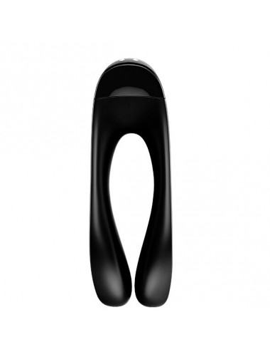 SATISFYER - CANDY CANE FINGER VIBRATOR BLACK