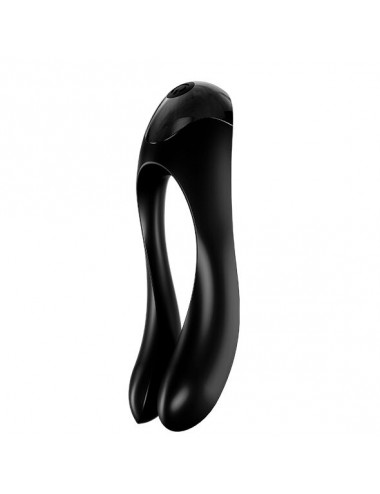 SATISFYER - CANDY CANE FINGER VIBRATOR BLACK