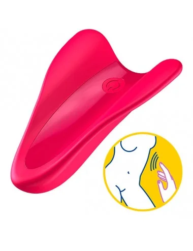 SATISFYER - HIGH FLY FINGER VIBRATOR FUCHSIA