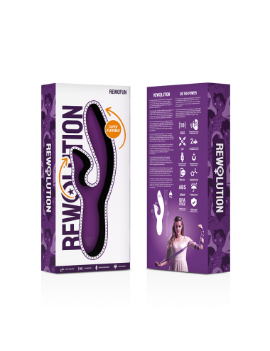 REWOLUTION - REWOFUN FLEXIBLE VIBRATOR WITH RABBIT