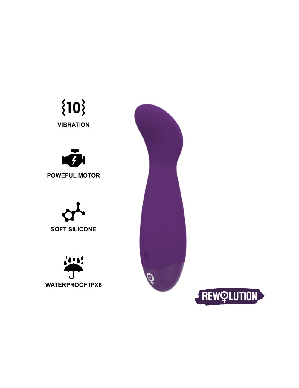 REWOLUTION REWOPULSE FLEXIBLE VIBRATOR STIMULATOR POINT G