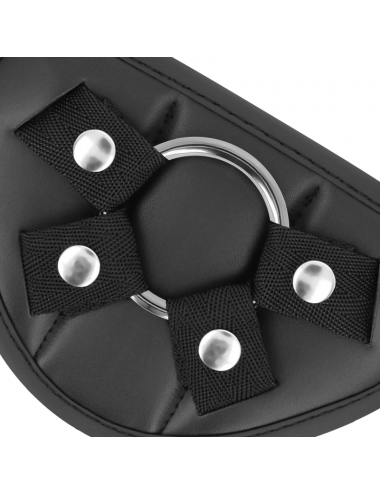 FETISH SUBMISSIVE CYBER STRAP - HARNESS WITH DILDO AND BULLET REMOTE CONTROL WATCHME S TECHNOLOGY