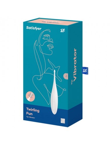 SATISFYER - TWIRLING FUN TIP VIBRATOR WHITE