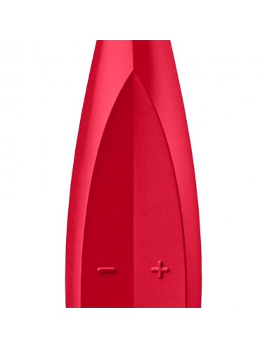 SATISFYER TWIRLING FUN TIP VIBRATOR - RED