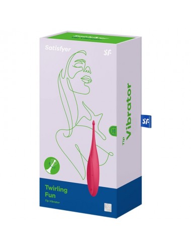 SATISFYER - TWIRLING FUN TIP VIBRATOR RED