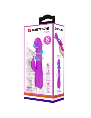 PRETTY LOVE - MOLLY VIBRATOR WITH RECHARGEABLE ROTATION