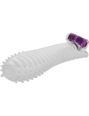 OHMAMA TEXTURED PENIS SLEEVE WITH VIBRATING BULLET