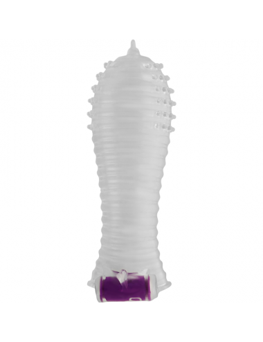 OHMAMA TEXTURED PENIS SLEEVE WITH VIBRATING BULLET
