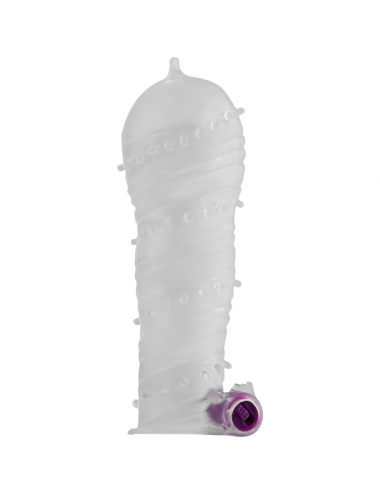 OHMAMA TEXTURED PENIS SLEEVE WITH VIBRATING BULLET