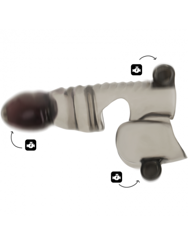 OHMAMA PENIS AND TESTICLES SLEEVE - 3 MOTORS