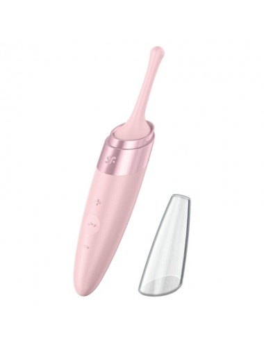 SATISFYER TWIRLING DELIGHT CLIT TIP VIBRATOR - PINK