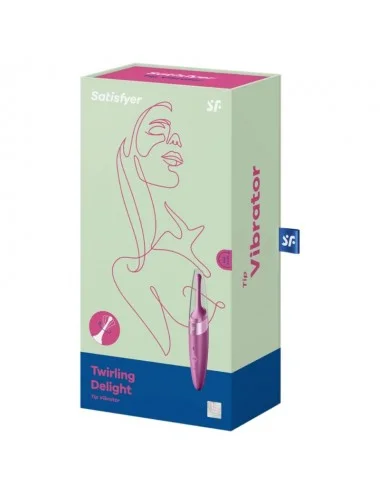 SATISFYER TWIRLING DELIGHT CLIT TIP VIBRATOR - PURPLE