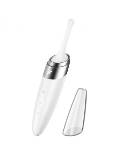 SATISFYER TWIRLING DELIGHT CLIT TIP VIBRATOR - WHITE