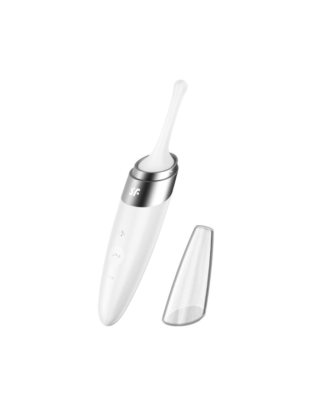 SATISFYER TWIRLING DELIGHT CLIT TIP VIBRATOR - WHITE