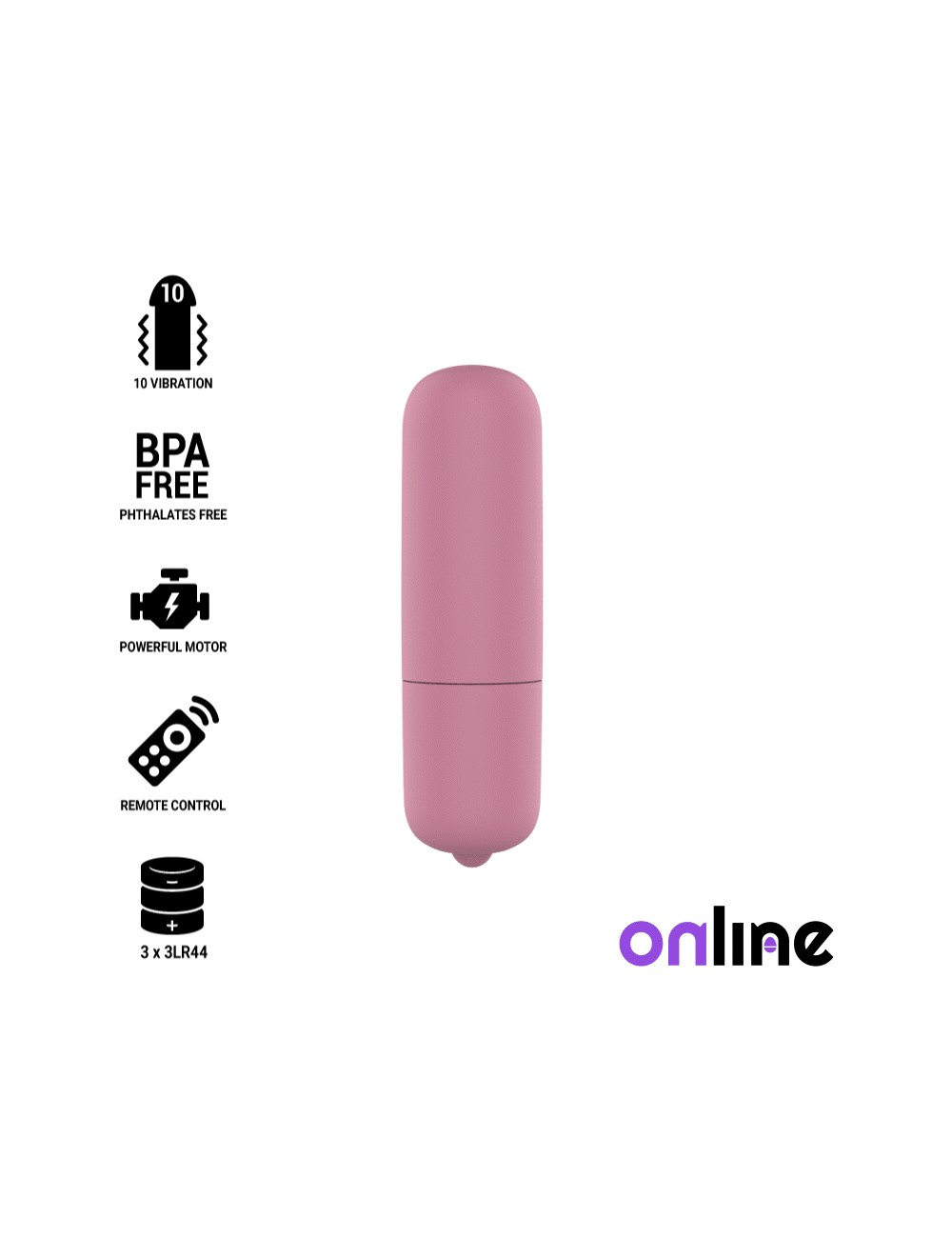 ONLINE MINI BULLET VIBE - PINK