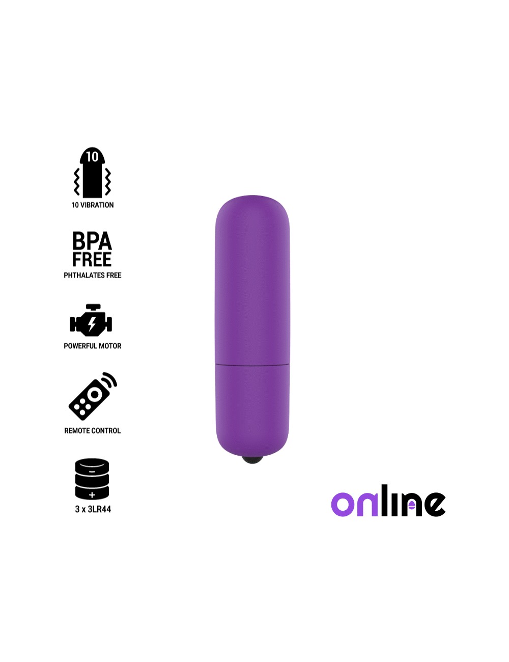 ONLINE MINI BULLET VIBE - PURPLE