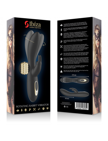IBIZA POWERFUL PEARLED ROTATOR WITH RABBIT