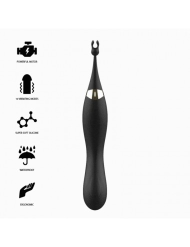 IBIZA INTERCHANGEABLE CLITORAL STIMULATOR AND PULSATION G SPOT VIBRATOR