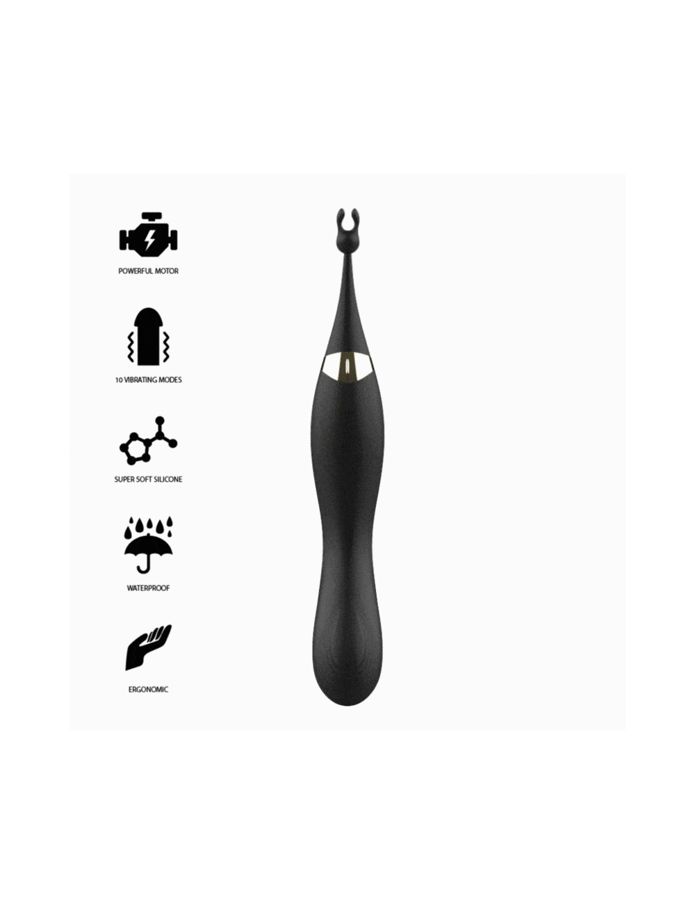 IBIZA INTERCHANGEABLE CLITORAL STIMULATOR AND PULSATION G SPOT VIBRATOR