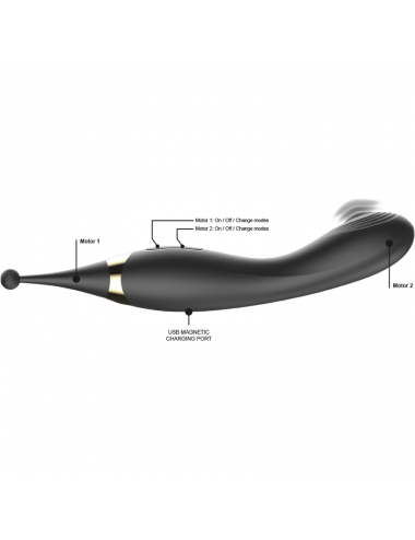 IBIZA INTERCHANGEABLE CLITORAL STIMULATOR AND PULSATION G SPOT VIBRATOR