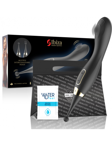 IBIZA INTERCHANGEABLE CLITORAL STIMULATOR AND PULSATION G SPOT VIBRATOR