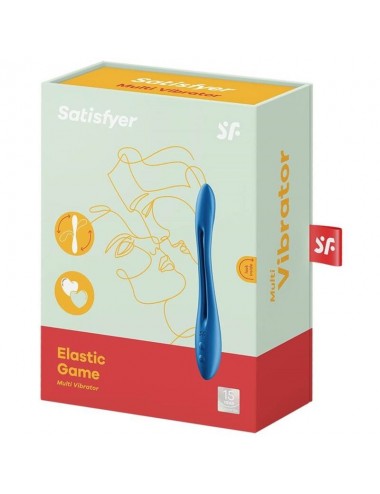 SATISFYER - ELASTIC GAME MULTI VIBRATOR BLUE