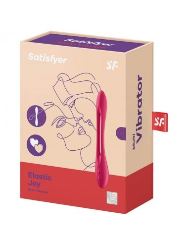 SATISFYER - ELASTIC JOY MULTI VIBRATOR RED