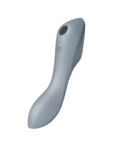 SATISFYER CURVY TRINITY 3 AIR PULSE VIBRATOR - GREY