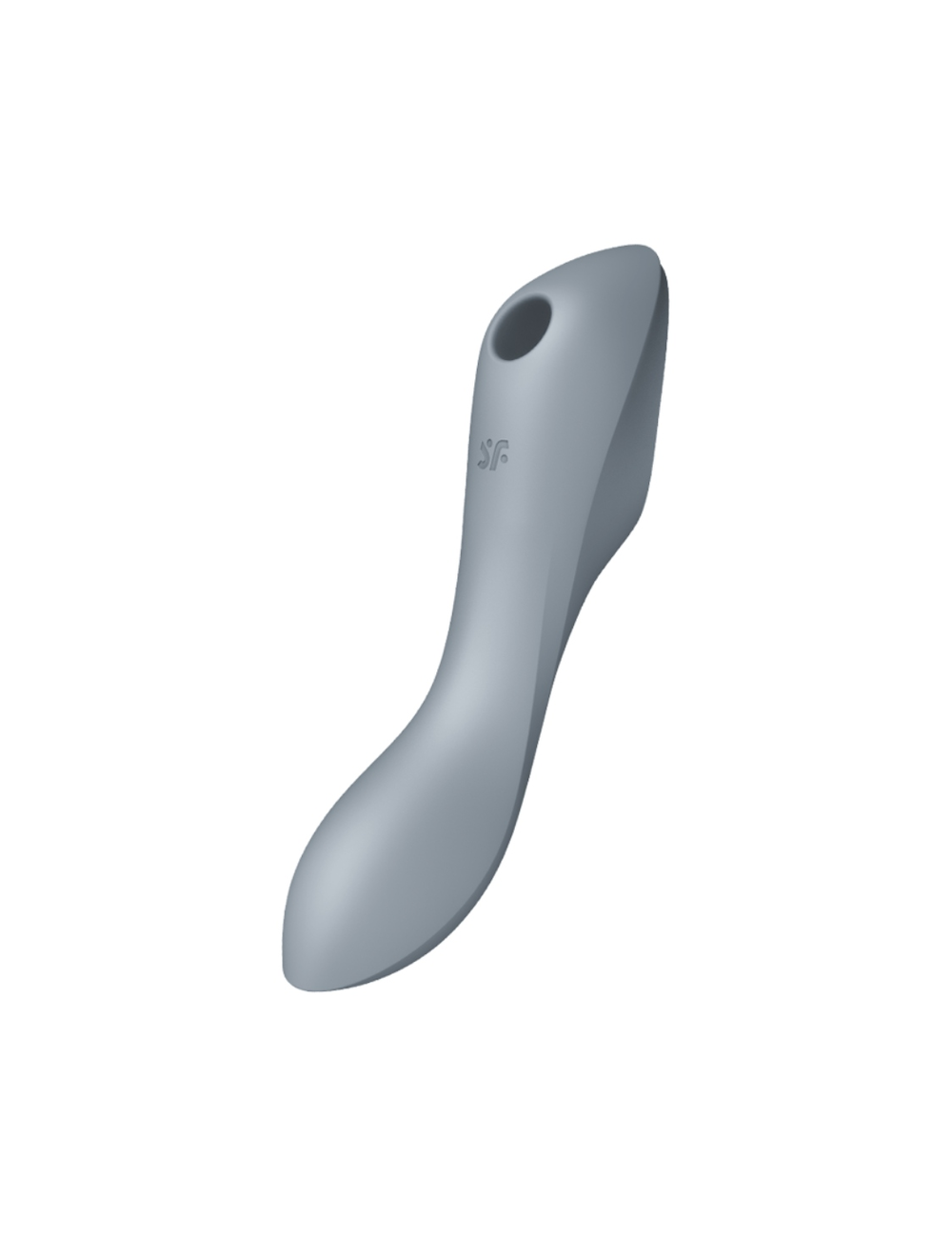 SATISFYER CURVY TRINITY 3 AIR PULSE VIBRATOR - GREY