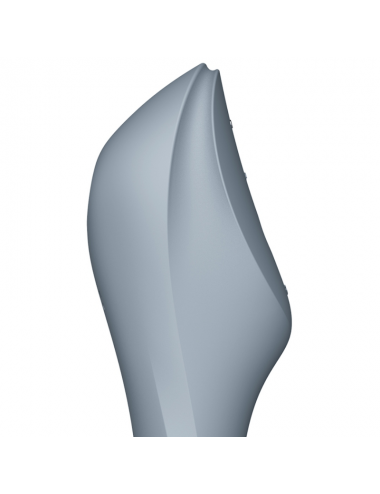 SATISFYER CURVY TRINITY 3 AIR PULSE VIBRATOR - GREY