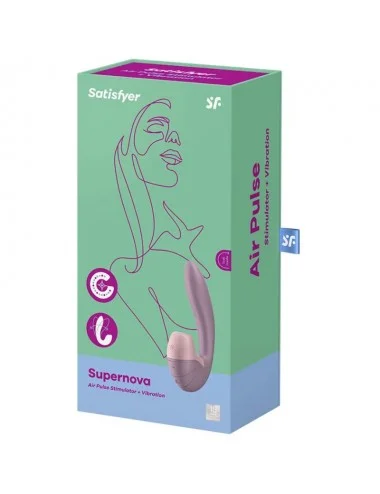 SATISFYER SUPERNOVA AIR PULSE STIMULATOR & VIBRATION - PINK