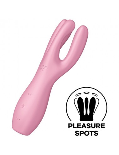 SATISFYER THREESOME 3 VIBRATOR - PINK