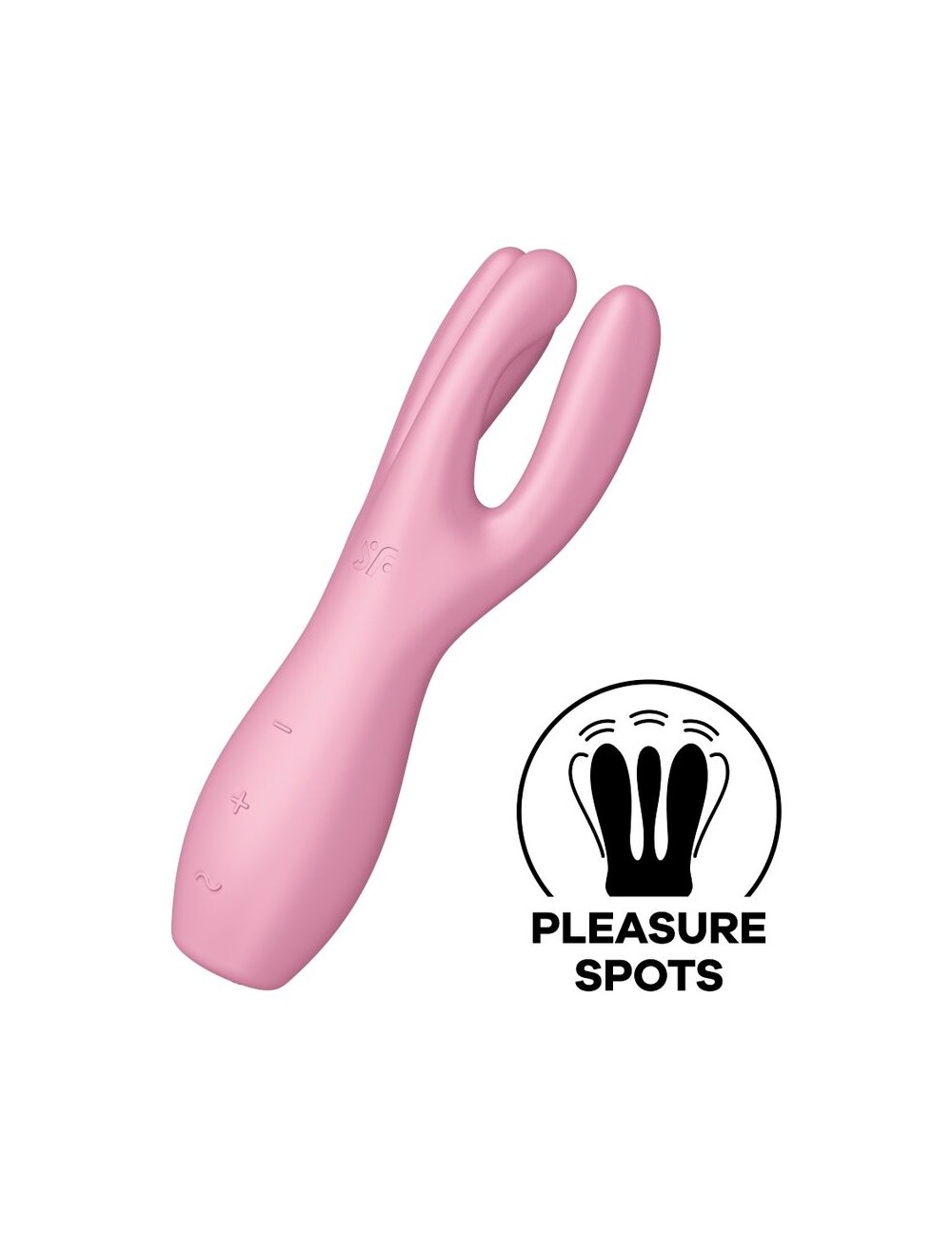 SATISFYER THREESOME 3 VIBRATOR - PINK SATISFYER THREESOME 3 VIBRATOR - PINK