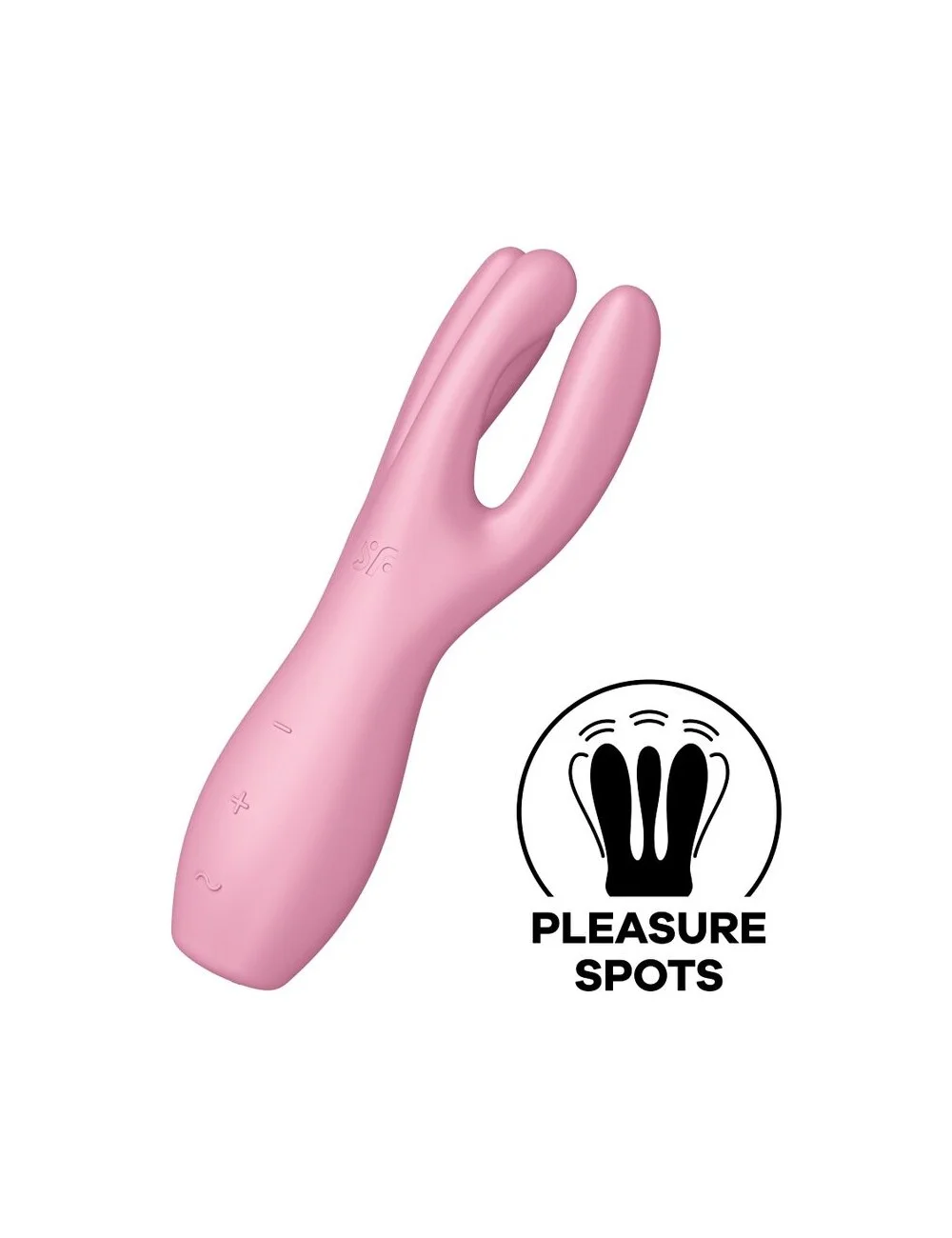 SATISFYER THREESOME 3 VIBRATOR - PINK SATISFYER THREESOME 3 VIBRATOR - PINK