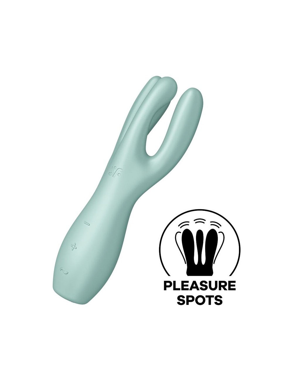 SATISFYER THREESOME 3 VIBRATOR - MINT SATISFYER THREESOME 3 VIBRATOR - MINT
