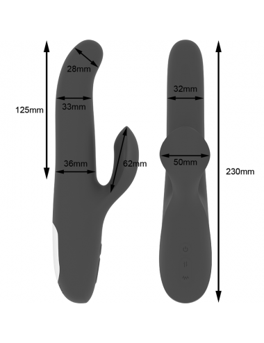 OHMAMA MULTIFUNCTIONAL VIBRATOR - BLACK