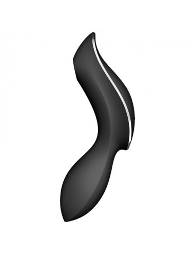 SATISFYER CURVY TRINITY 2 AIR PULSE VIBRATOR - BLACK