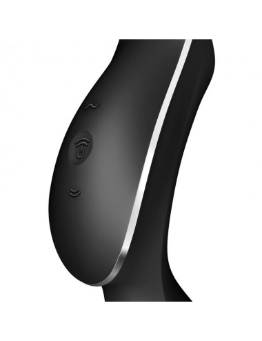 SATISFYER CURVY TRINITY 2 AIR PULSE VIBRATOR - BLACK