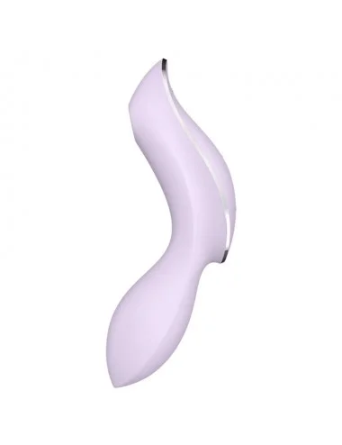 SATISFYER CURVY TRINITY 2 AIR PULSE VIBRATOR - PURPLE