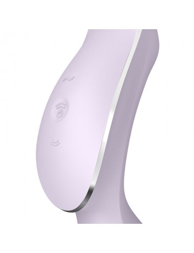 SATISFYER CURVY TRINITY 2 AIR PULSE VIBRATOR - PURPLE