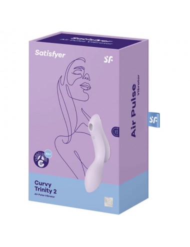SATISFYER - CURVY TRINITY 2 AIR PULSE VIBRATOR PURPLE