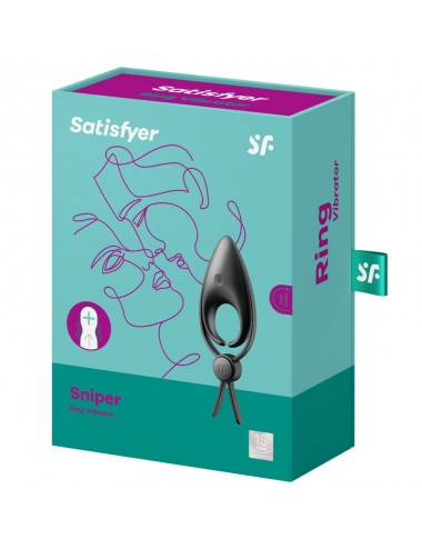 SATISFYER - SNIPER RING VIBRATOR BLACK