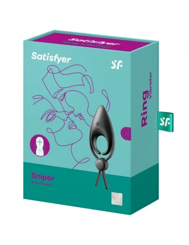 SATISFYER SNIPER  RING VIBRATOR BLACK