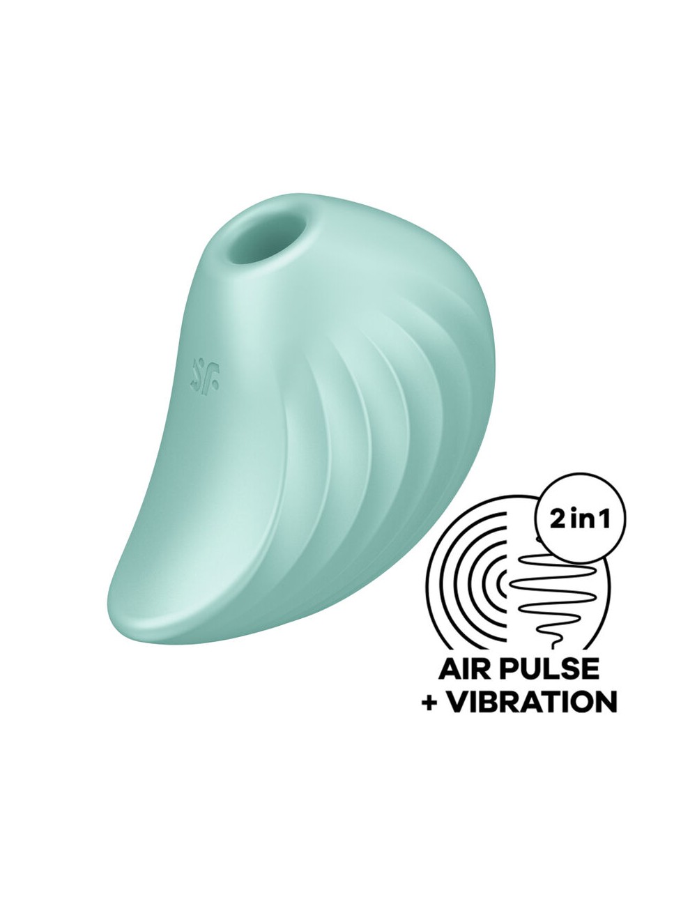 SATISFYER PEARL DIVER AIR PULSE STIMULATOR & VIBRATOR - GREEN
