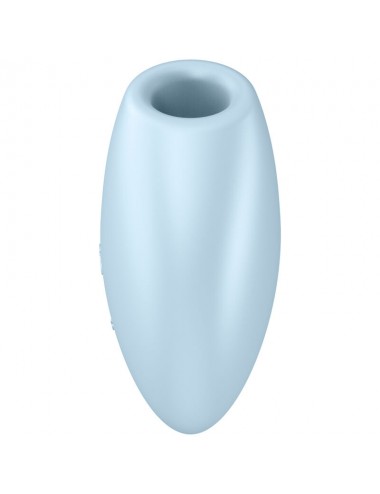 SATISFYER CUTIE HEART AIR PULSE STIMULATOR & VIBRATOR - BLUE