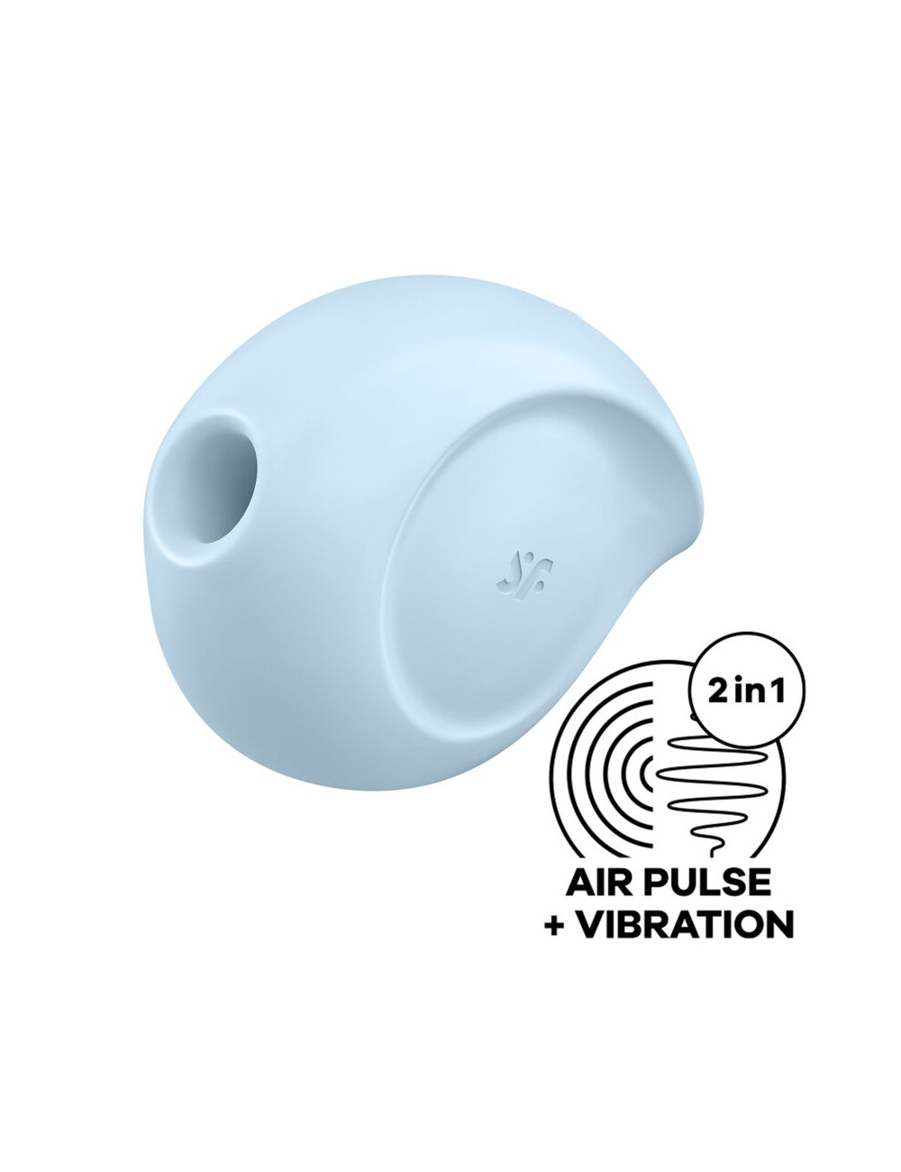 SATISFYER SUGAR RUSH AIR PULSE STIMULATOR & VIBRATOR - BLUE